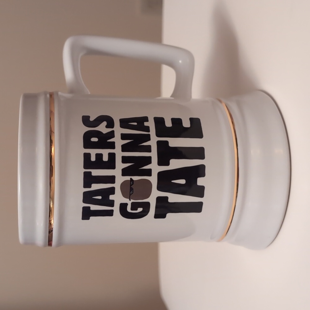 Taters Gonna Tate Potato Funny Novelty Ceramic Beer Stein